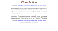 Desktop Screenshot of coldrite.co.za