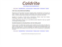 Tablet Screenshot of coldrite.co.za